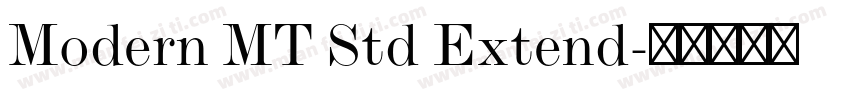 Modern MT Std Extend字体转换